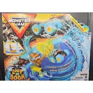 Monster Jam Megalodon Loop Of Doom Playset Exclusive Monster Truck Jump/Flip Stu